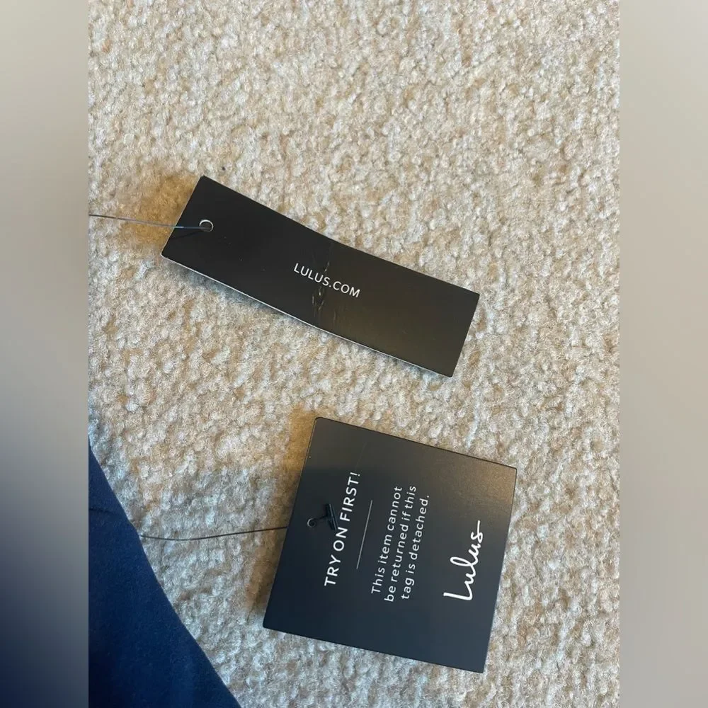 Alluring Evening Navy Blue Beaded Bodycon Dress. NWT. Size XS. - Picture 7 of 11